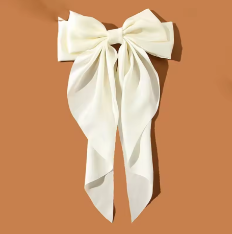 Luxury Satin Ribbon Bow Hair Clip