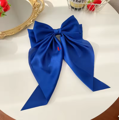 Luxury Satin Ribbon Bow Hair Clip