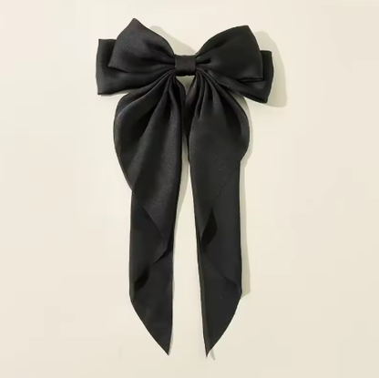 Luxury Satin Ribbon Bow Hair Clip
