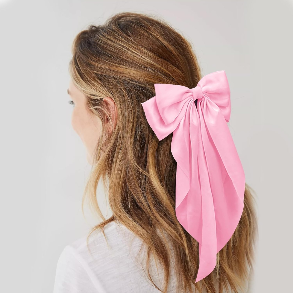 Luxury Satin Ribbon Bow Hair Clip
