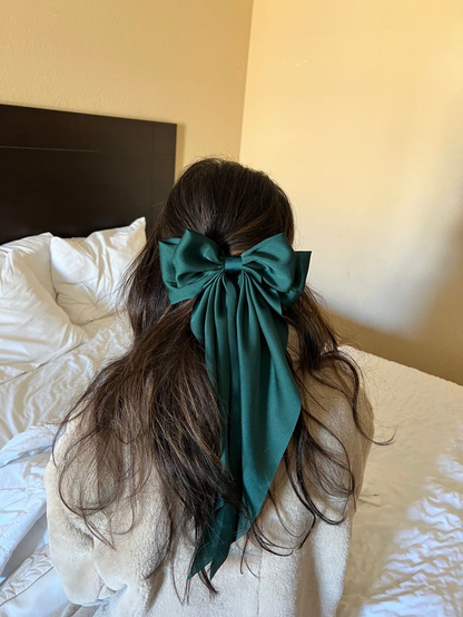 Luxury Satin Ribbon Bow Hair Clip